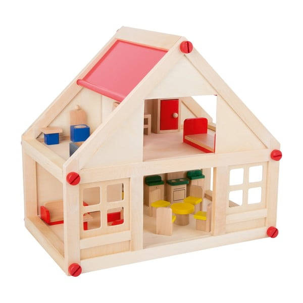 Дървена сгъваема къща за кукли - Legler