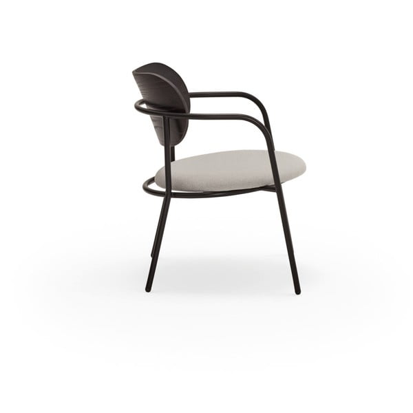 Черно-сив трапезен стол в декор от пепел Eclipse - Teulat-image-3