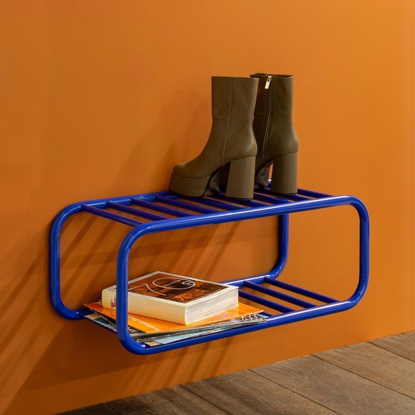 Синя метална висяща стойка за обувки 72x28x35 cm Retro – Spinder Design-image-4