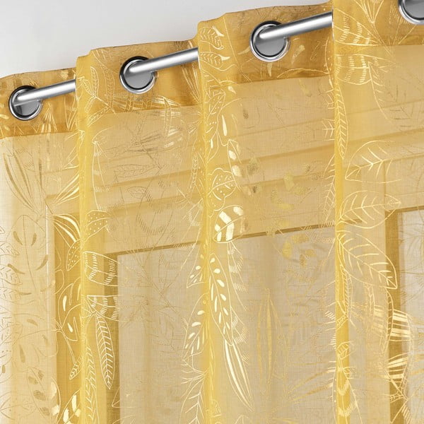 Жълта завеса 140x280 cm Belflor – douceur d'intérieur-image-1