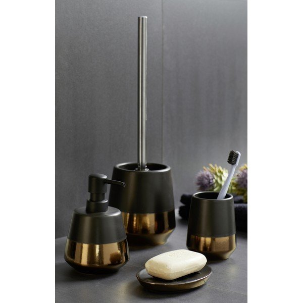 Черен керамичен комплект аксесоари за баня Brandol – Wenko-image-1