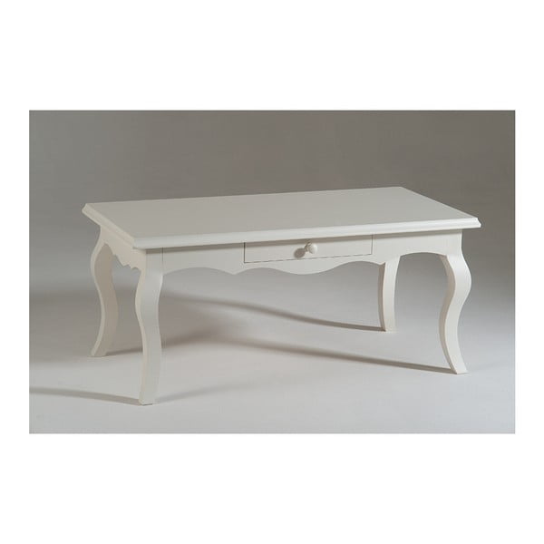 Bílý dřevěný konferenční stolek Castagnetti Corinne