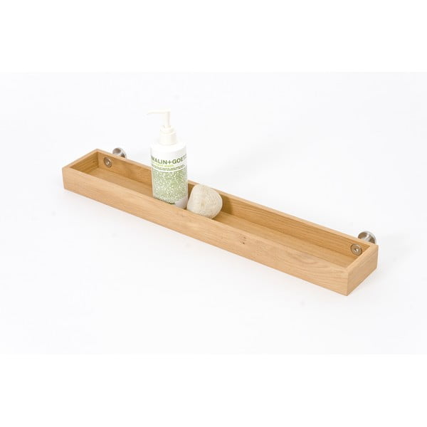 Стенен рафт за баня от дъбова дървесина Yoku - Wireworks-image-4