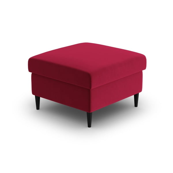 Червена кадифена табуретка Kyoto – Cosmopolitan Design-image-2