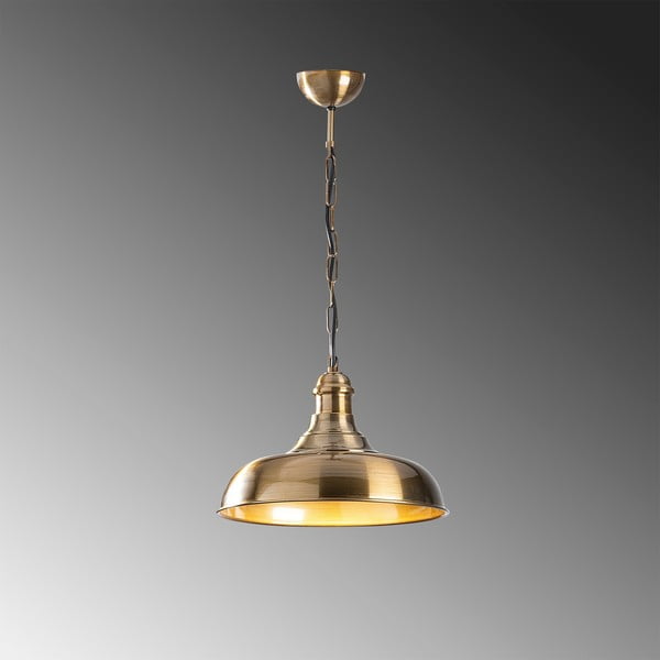 Висящо осветително тяло  в златист цвят с метален абажур ø 32 cm Rosea – Opviq lights-image-2