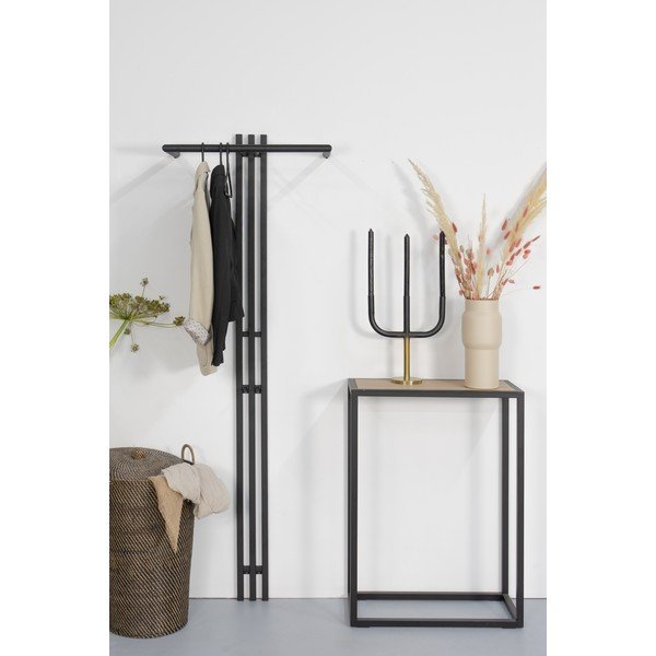 Черна метална стенна закачалка 65 cm Senza – Spinder Design-image-3