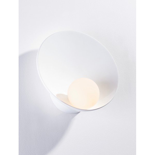 Стоманена стенна лампа в матово бял цвят Minim – Nova Luce-image-2
