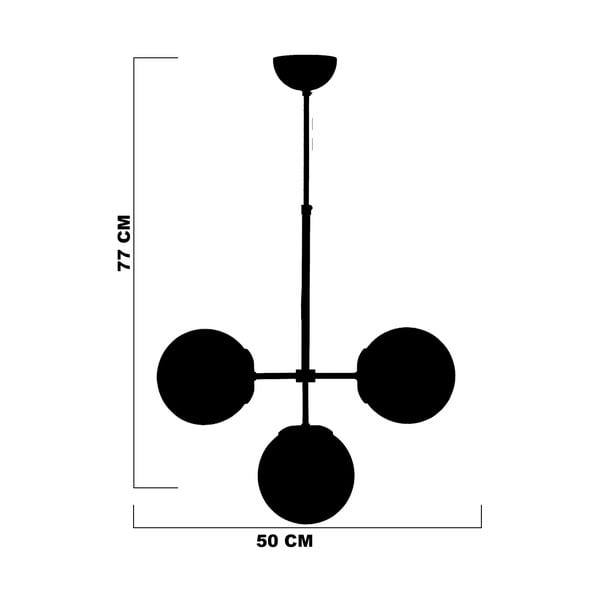 Сиво-златисто осветително тяло за таван със стъклен абажур ø 15 cm Seagull – Squid Lighting-image-3