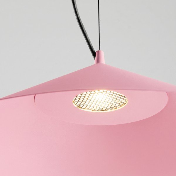 Розово метално LED висящо осветително тяло ø 50 cm FINT – Thoro-image-2