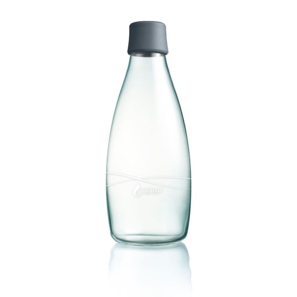 Сива стъклена бутилка , 800 ml - ReTap