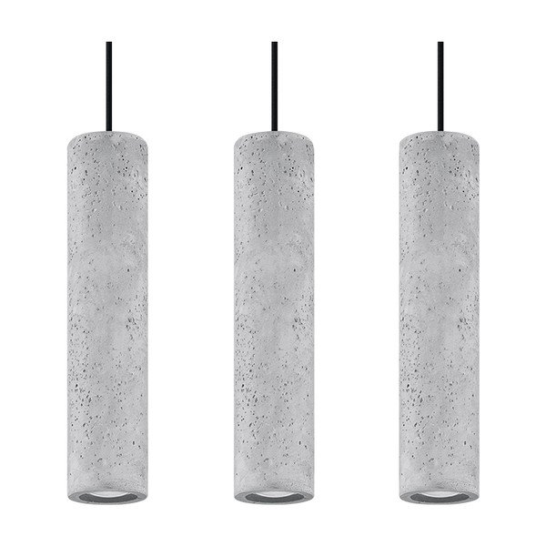 Сиво бетонно висящо осветително тяло Fadre – Sollux-image-4