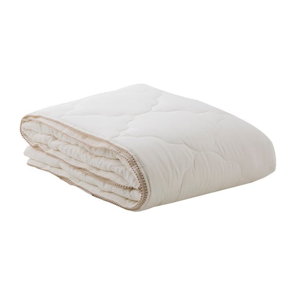 Бяло памучно одеяло , 155 x 215 cm - Bella Maison