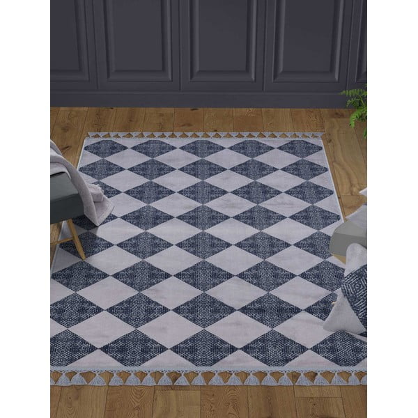 Сив миещ се килим 180x120 cm - Vitaus-image-1