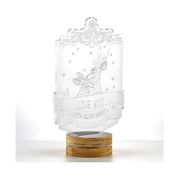 3D stolní lampa I love you-image-1