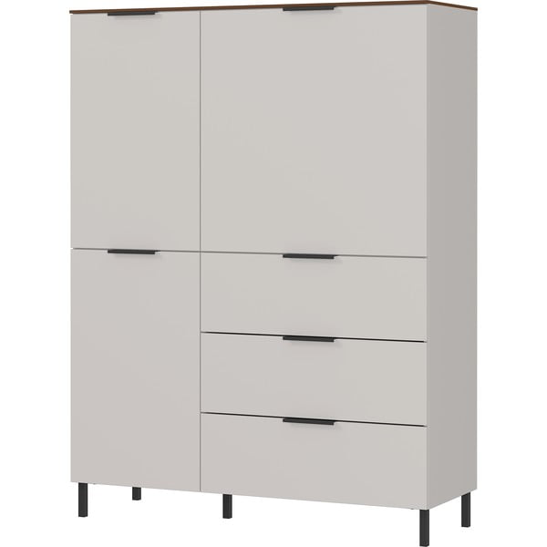 Сив и бежов висок скрин от орех 109x146 cm California - Germania-image-1