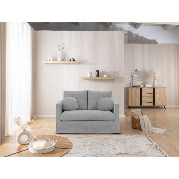 Светлосив диван 140 cm Paphos – Ropez-image-2