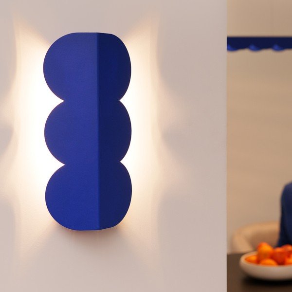 Тъмносиня алуминиева стенна лампа BISCUIT – Thoro-image-2