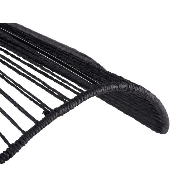 Черно метално висящо осветително тяло с абажур от хартиен шнур ø 80 cm Sombra – Leitmotiv-image-4