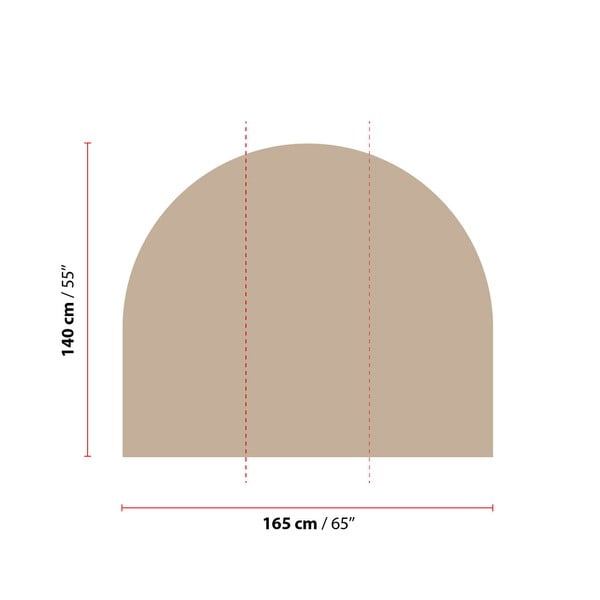 Стикер за стена 165x140 cm Taupe - Ambiance-image-1