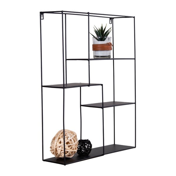 Черен двуетажен метален рафт Mons - House Nordic-image-3