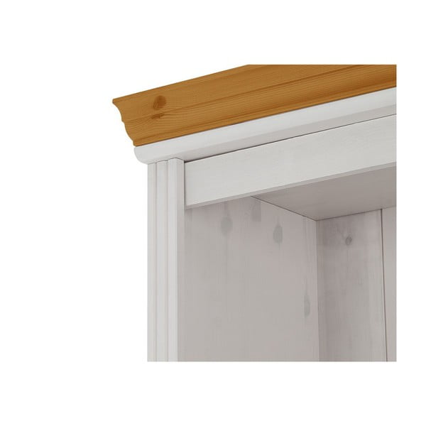 Бяла витрина от масивен бор 74x223 cm Anita – Støraa-image-1