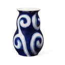 Синя ръчно рисувана каменна ваза Tulle - Kähler Design