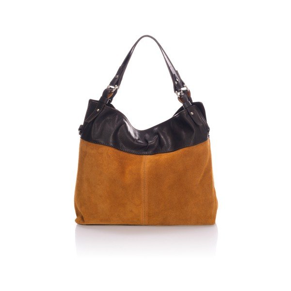 Koňakově hnědá kožená kabelka Markese Sailor-image-2