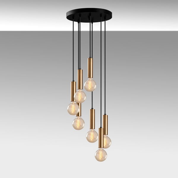 Черно и златисто висящо осветително тяло ø 40 cm Tempo – Opviq lights-image-4