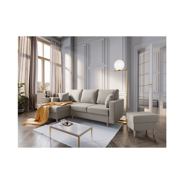 Бежов пуф Aubrieta, 60 x 45 cm - Mazzini Sofas-image-4
