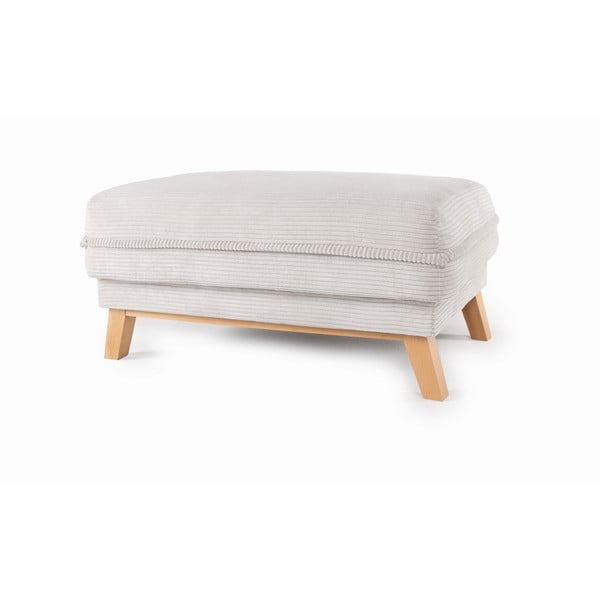 Бежова табуретка  от рипсено кадифе Tori – Bonami Selection-image-2