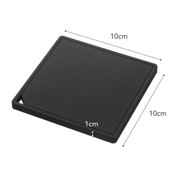 Квадратна черна подложка за горещ съд Tower - YAMAZAKI-image-3