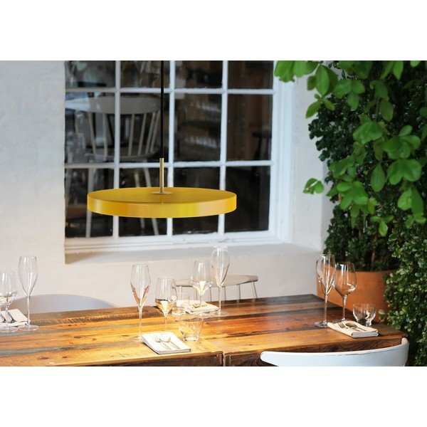 Жълта висяща лампа VITA Copenhagen Asteria, Ø 43 cm-image-4