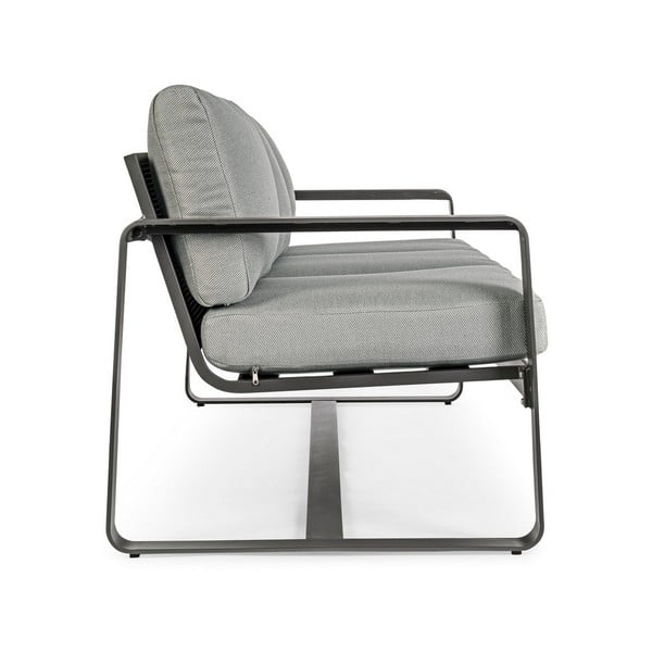 Сив алуминиев градински диван Merrigan   – Bizzotto-image-3