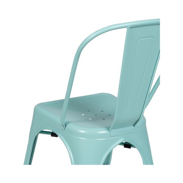 Тюркоазени метални трапезни столове в комплект от 2 бр. – Ixia-image-4