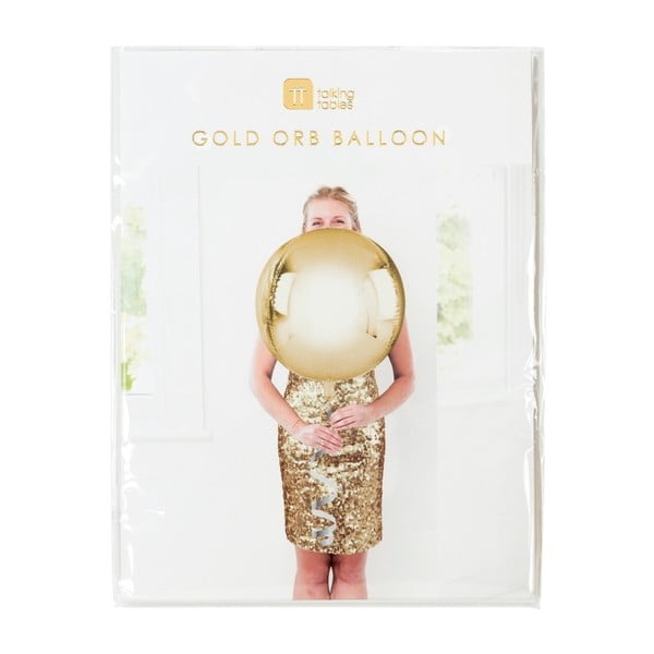 Балон в златисто Orb, ⌀ 40 cm - Talking tables
