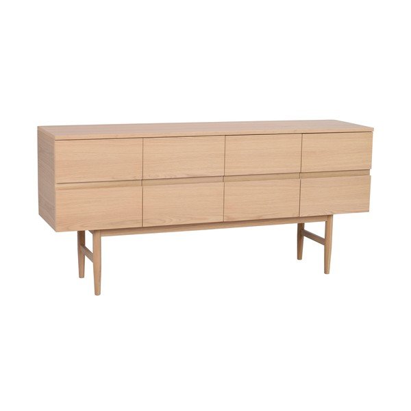 Нисък скрин от декор от дъб  естествен 160x75 cm Moresby – Rowico-image-2