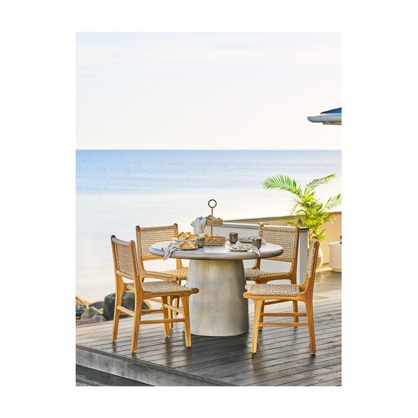 Керамична кръгла градинска маса за хранене ø 60 cm Bonnet – House Nordic-image-1