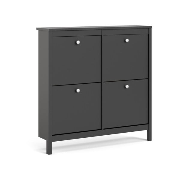 Черна накланяща се стойка за обувки Madrid – Tvilum-image-2