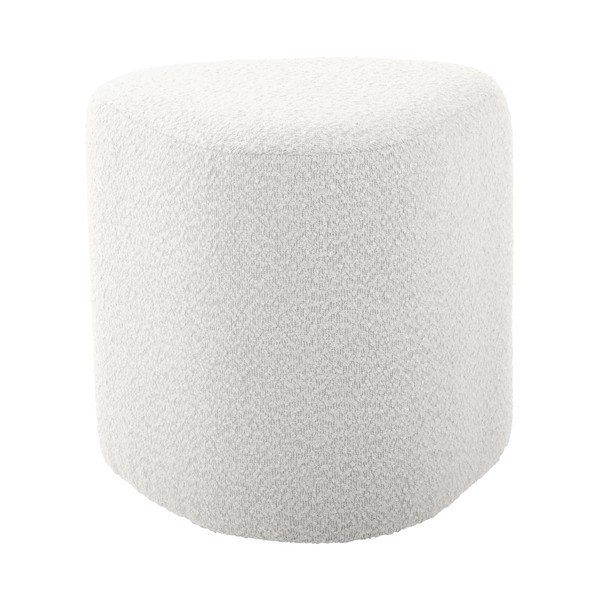 Бяла табуретка от плат букле Ada – Leitmotiv-image-2