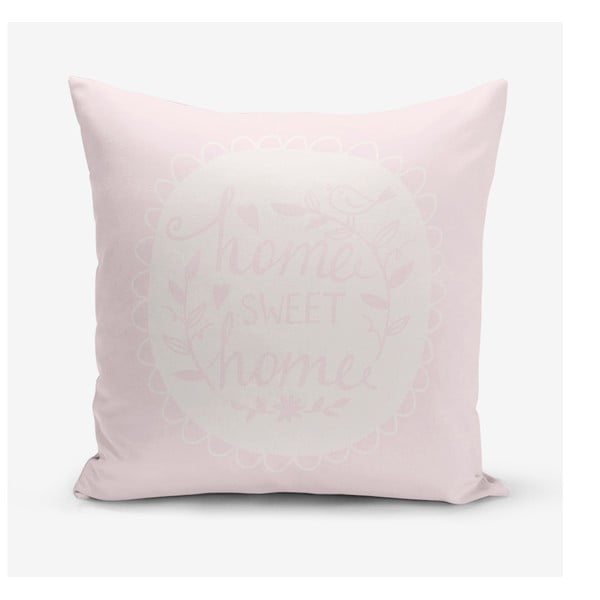 Калъфка за възглавница от памучна смес Home Sweet Home, 45 x 45 cm - Minimalist Cushion Covers