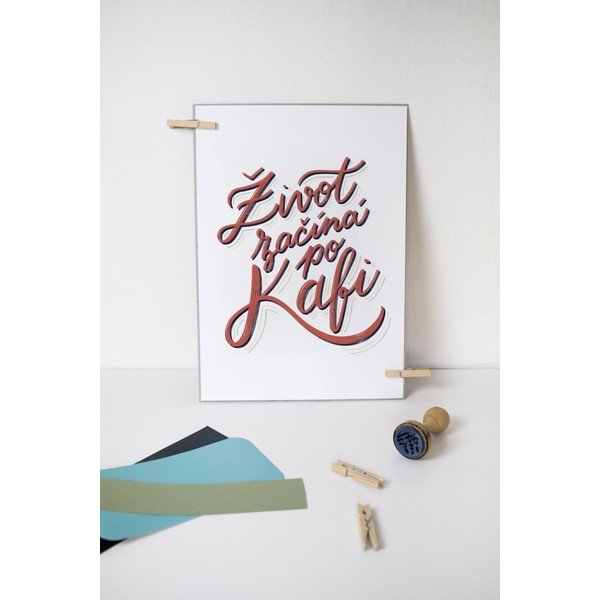 Животът започва след кафето , формат A4 - Printintin-image-1