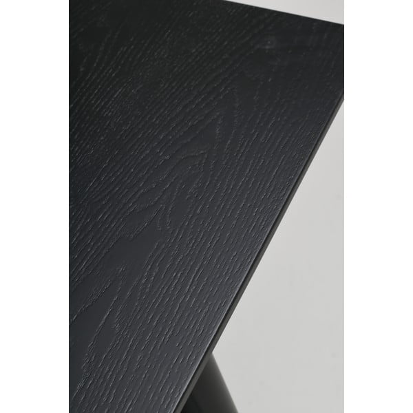 Черна маса за хранене , 140 x 90 cm Lotta - Rowico-image-4