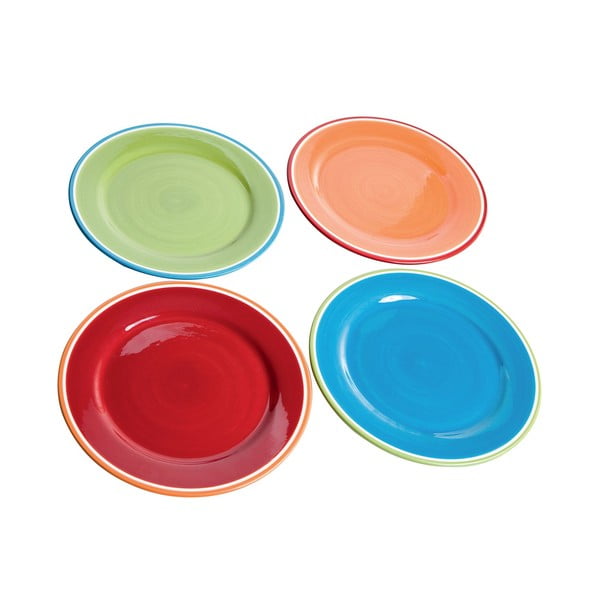 Sada 4 barevných talířů Brandani