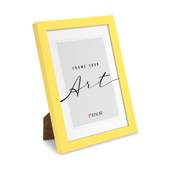Жълта стояща/висяща рамка 12x17 cm – knor