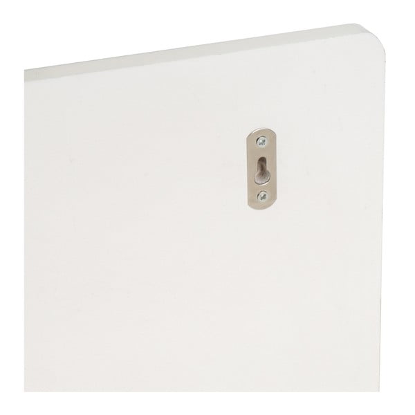 Бяла стенна закачалка с рафт – Casa Selección-image-3