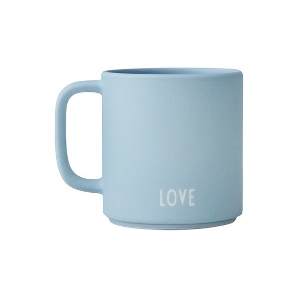 Синя порцеланова чаша 175 ml Brother - Design Letters-image-2