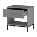 Сиво нощно шкафче Celine – Støraa