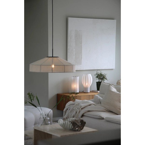 Черно-бял настолна лампа с текстилен абажур (височина 31,5 cm) Hikari – Markslöjd-image-2