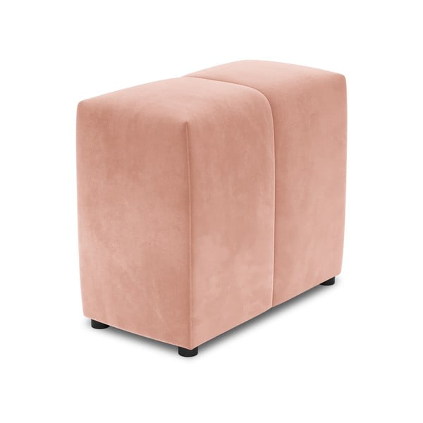Розов кадифен подлакътник за модулен диван Rome Velvet - Cosmopolitan Design