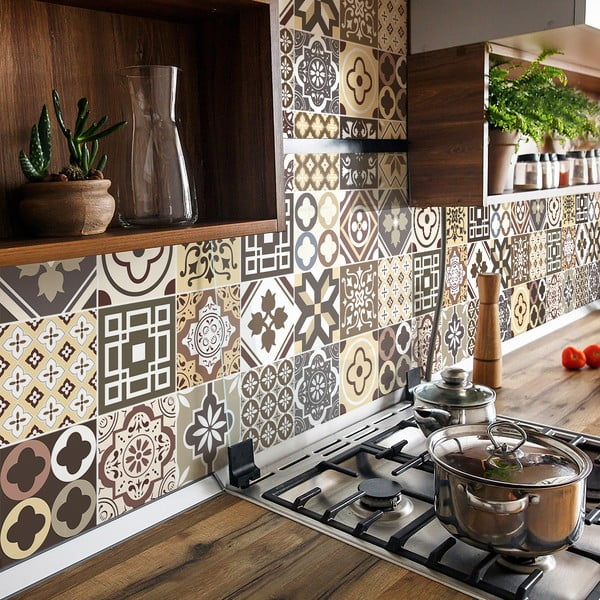 Комплект от 24 стикера за стена Kenjito, 15 x 15 cm - Ambiance-image-3